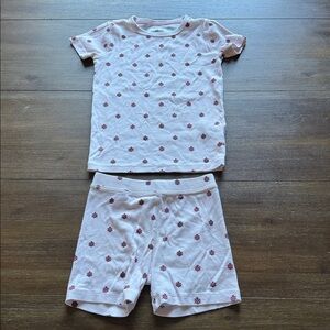Size 7 J. Crew crewcuts ladybugs print cotton pajamas set short sleeves set